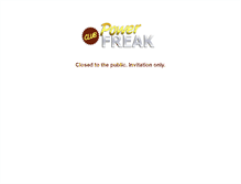 Tablet Screenshot of powerfreakclub.com